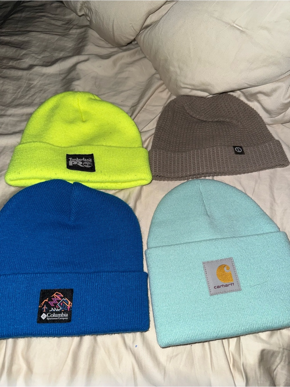 4 adult winter hats bundle